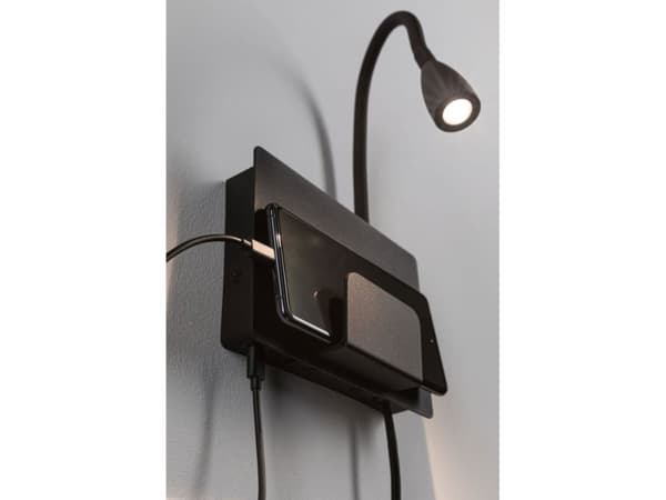 Paulmann Halina, Innfelt, 1 ampuller, 2700 K, IP20, Sort
