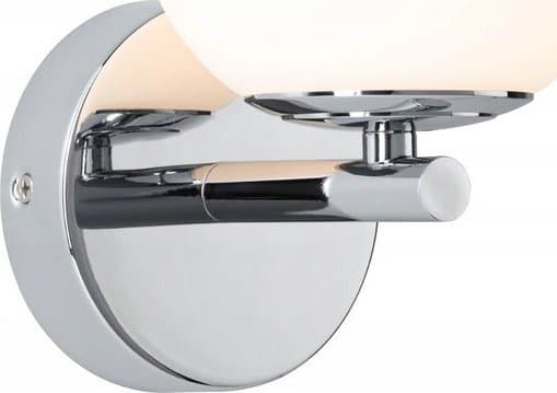 Vägglampa Paulmann badrumsvägglampa GOVE LED 5W 400lm 3000K IP44 230V krom satin / metall