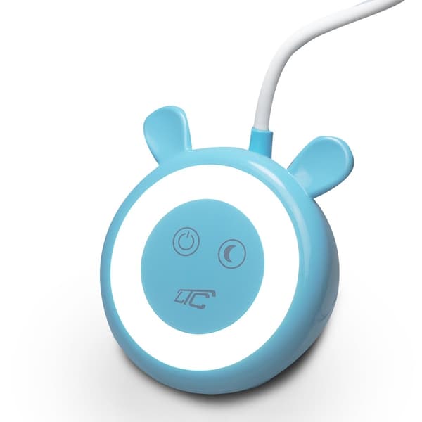 LED Teddy bear skrivbord/nattlampa 3W, 3000/4500/6000K, justerbar, 1200mAh Blå