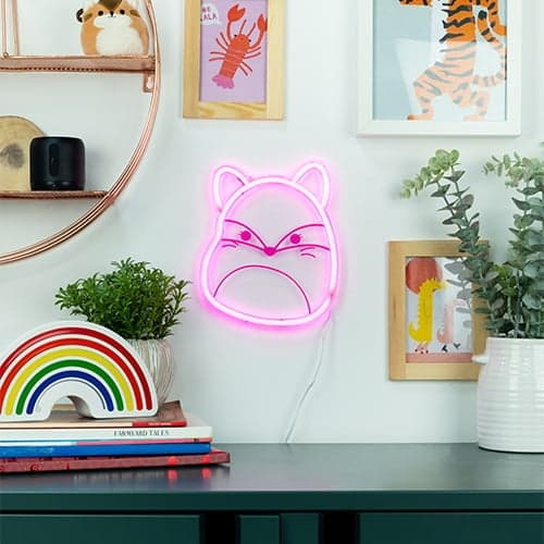 Fizz Creations Squishmallows - Fifi Neon vegglampe - Rosa