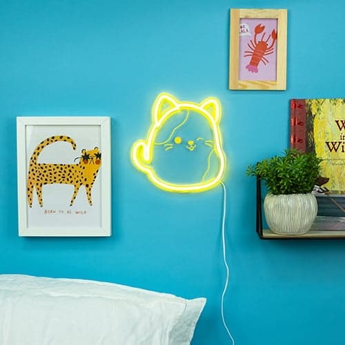 Fizz Creations Squishmallows - Cam Neon seinävalo - keltainen