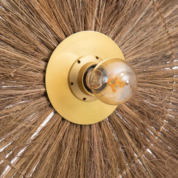 Chi-Chi Vägglampa - Naturmässing - L