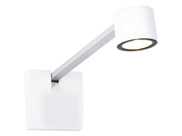Paulmann Adelia, Ytmonterad, Andra, 1 lampor, Glödlampan/-lamporna kan inte bytas ut, 2700 K, Gjuten aluminium, Borstat stål