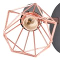 Miniatyrbilde 7 av 8: vidaXL Vegglampe 2 stk E14 svart og kobber