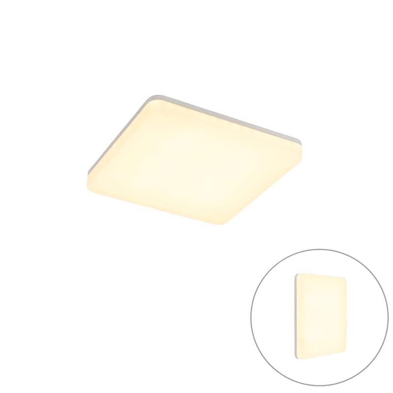 Modern taklampa fyrkantig inkl LED - Plater