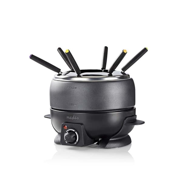 Nedis fondue Set | 6 Personer | 2.3 l | Justerbar temperaturkontroll | 800 W | Kjølige berøringshåndtak | Anti skli bunn | Overopphetings vern