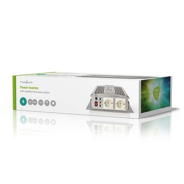 Nedis Invertteri Muunnettu Siniaalto | Tulojännite: 12 V DC | Laitteen lähtövirran liittimet: Type F (CEE 7/3) | 230 V AC 50 Hz | 1700 W | Lähtöliitän