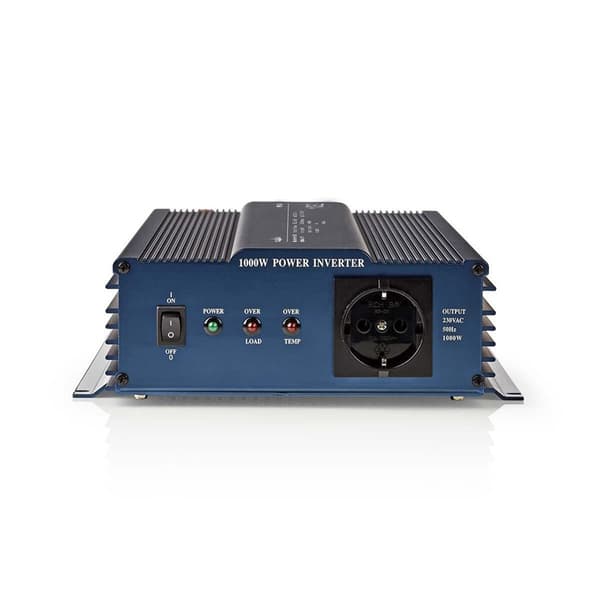 Nedis Invertteri Puhdas Siniaalto | Tulojännite: 24 V DC | Laitteen lähtövirran liittimet: Type F (CEE 7/3) | 230 V AC 50 Hz | 1000 W | Lähtöliitännän