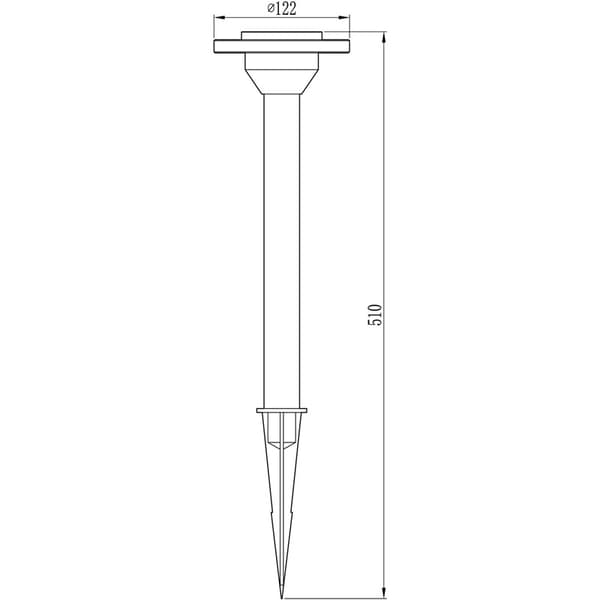 LightsOn Ellipse hagelampe Aluminium