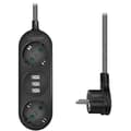 Miniatyrbillede 2 af 3: LogiLink Grenuttag Jordat 3vägs 3xUSB F