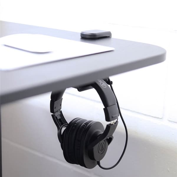 Desire2 Hållare för Hörlur/Headset Svart Monterat på skrivbordsskiva