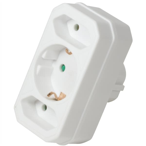 LogiLink Grenuttag med 2st Euro + 1st j