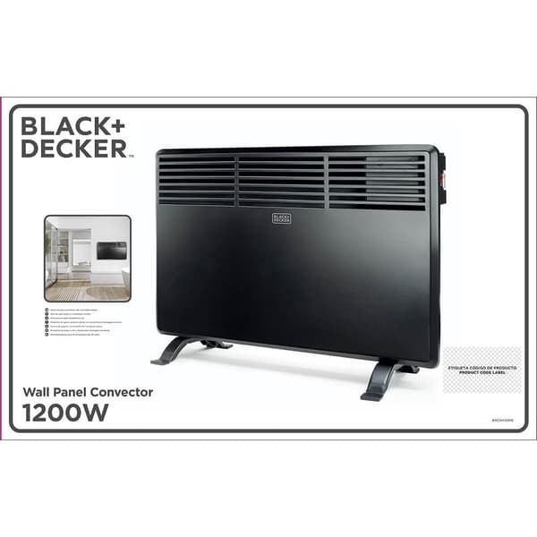 BLACK+DECKER Veggpanelvarmer 1200W