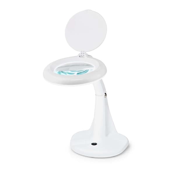 Nedis Förstoringsglas Bordslampa | Linsstyrka: 3 + 12 Diopter | 6500 K | 6.5 W | 585 lm | Vit Vit