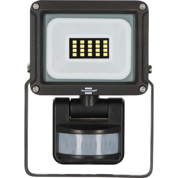 brennenstuhl LED Spotlight JARO 1060 P (LED projektør til vægmontering til udendørs IP65, 10W, 1150lm, 6500K, med bevægelsesdetektor)