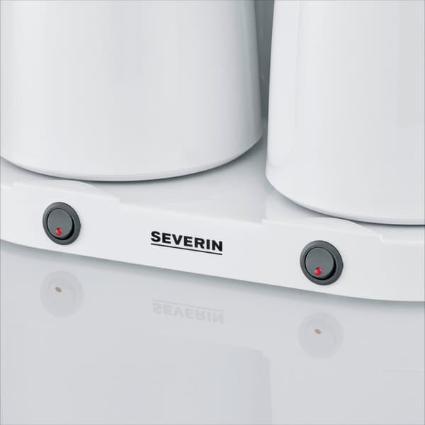 Severin Dobbel termokannebrygger KA9314 1000W hvit