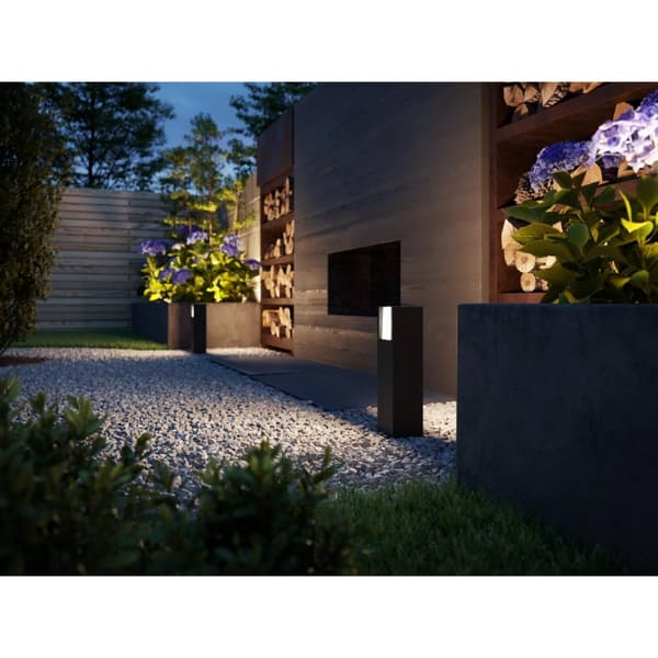 Philips GardenLink Startkit Piedestal Varmvit 600 lm 3-pack Antracit