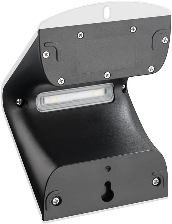 Goobay LED-solcellelampe med bevegelsesdetektor, 1,5 W nøytralt hvitt lys for inngangspartier, garasjeporter og trapper