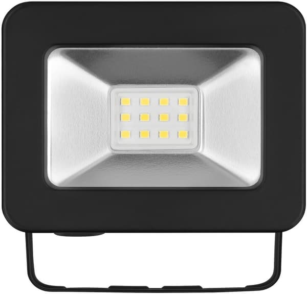 Goobay Utendørs LED-lyskaster, 10 W med 850 lm, nøytralt hvitt lys (4000 K) og M16-kabelgjennomføring, egnet for utendørs bruk (IP65)