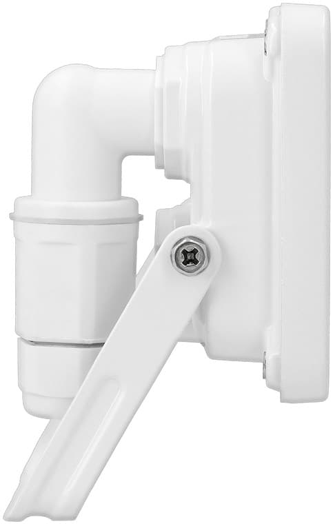 Goobay LED-strålkastare för utomhusbruk, 10 W med 850 lm, neutralt vitt ljus (4000 K) och M16 kabelgenomföring, lämplig för utomhusbruk (IP65)