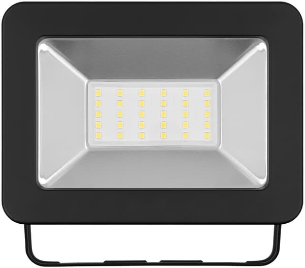 Goobay Utendørs LED-lyskaster, 30 W med 2550 lm, nøytralt hvitt lys (4000 K) og M16-kabelgjennomføring, egnet for utendørs bruk (IP65)