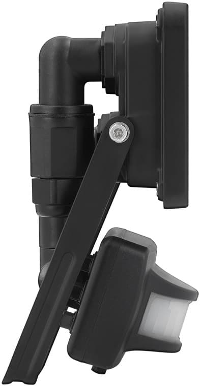 Goobay LED-strålkastare för utomhusbruk, 10 W, med rörelsedetektor med 850 lm, neutralt vitt ljus (4000 K), PIR-sensor med ON/OFF-funktion och M16 kab