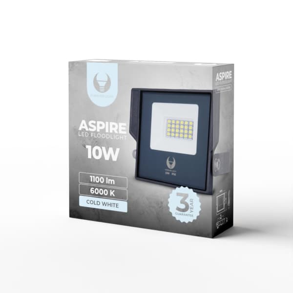 Forever Light ASPIRE - LED-flomlys, 10W 6000K 1100lm 230V Forever Light