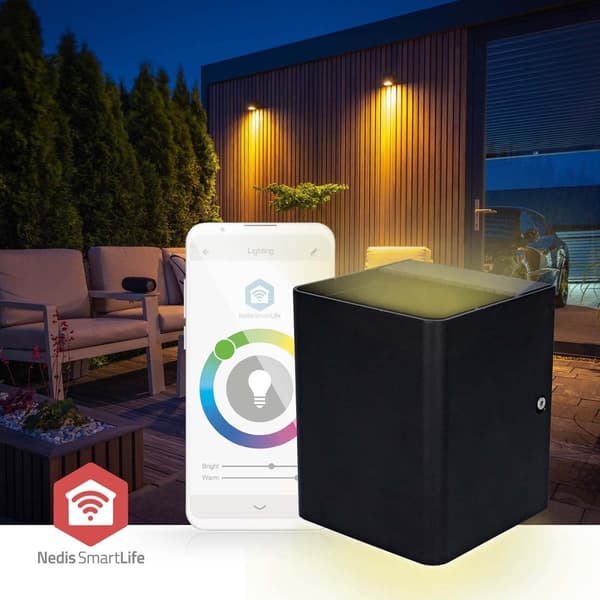 Nedis Smartlife utomhusljus | 2 x 270 lm | Zigbee 3.0 | 12 + 4 W | RGB / Varm Vit | 2700 K | Aluminium | Android™ / IOS
