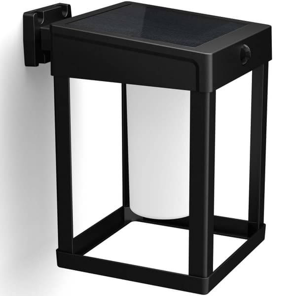Philips Camill Vägglampa Solcell Ultra Efficient LED 25lm/250lm Svart Sort