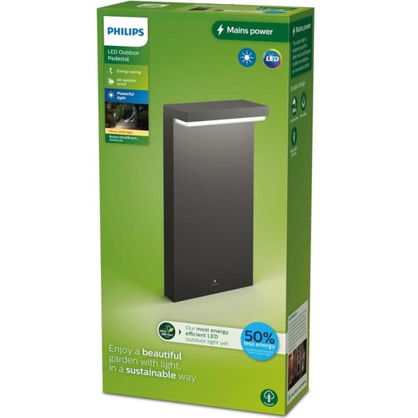 Philips Bustan Pedistal Ultra Efficient LED 3,8W 800lm Antracit