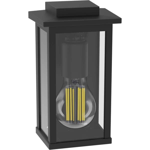 Philips Mirth Väggarmatur (E27-sockel) IP44 Aluminium/Glas Svart musta