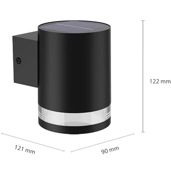 Philips Fyce Vegglampe Rett Solcell Ultra Efficient LED 200lm Svart