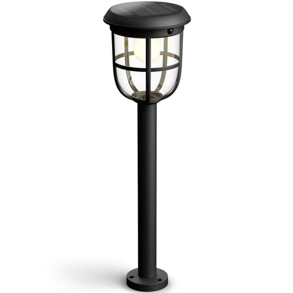 Philips Radii Trädgårdslampa Solcell Ultra Efficient LED 250lm Svart