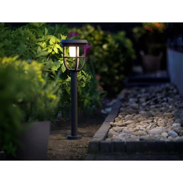 Philips Radii Trädgårdslampa Solcell Ultra Efficient LED 250lm Svart