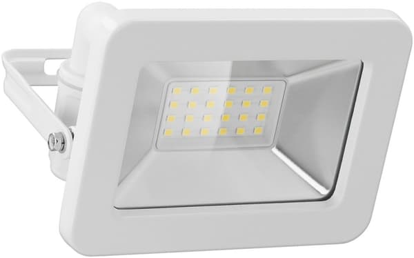 Goobay LED-strålkastare för utomhusbruk, 20 W med 1700 lm, neutralt vitt ljus (4000 K) och M16 kabelgenomföring, lämplig för utomhusbruk (IP65)
