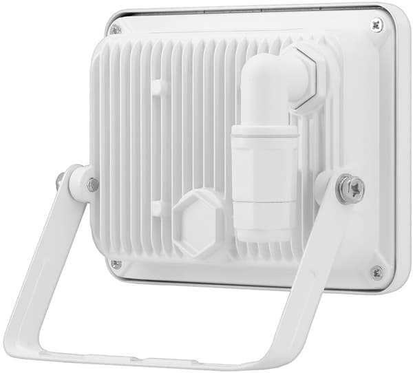 Goobay Utendørs LED-lyskaster, 30 W med 2550 lm, nøytralt hvitt lys (4000 K) og M16-kabelgjennomføring, egnet for utendørs bruk (IP65)