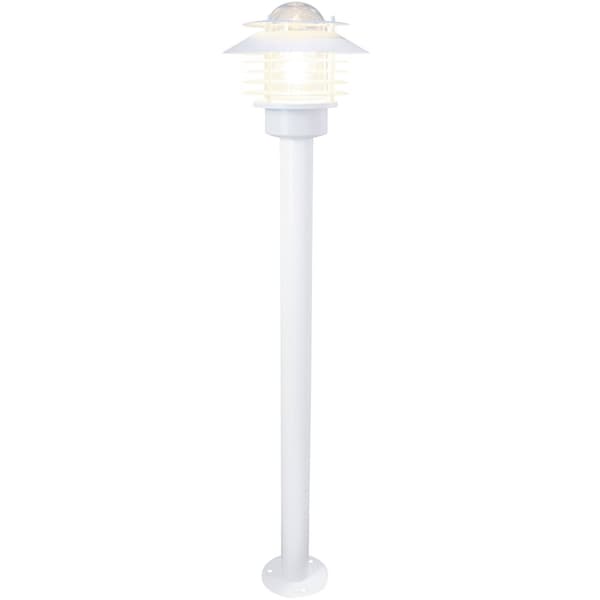 Llitt Stig Bollard Pollare 100cm E27-sockel IP44 Vit