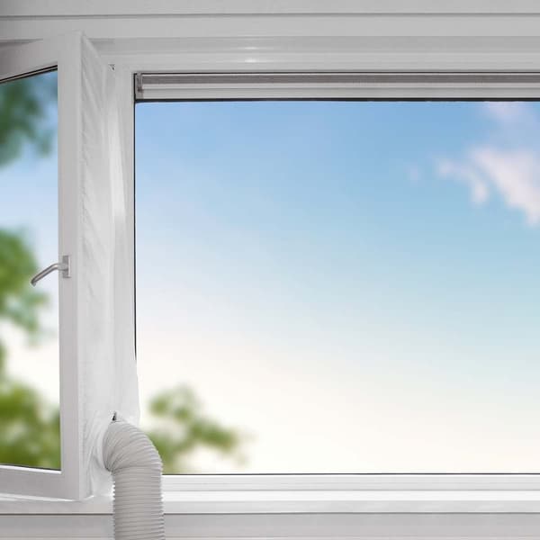 Nedis AC Window Seal | Tiivisteen tyyppi: Vetoketju | Sopii ikkunaan: Alhaalta kiinni oleva ikkuna / Käännettävä / kallistettava ikkuna / Oikeakätinen