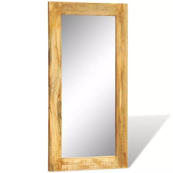 vidaXL Rektangel Vegg Speil med treramme 120 x 60 cm