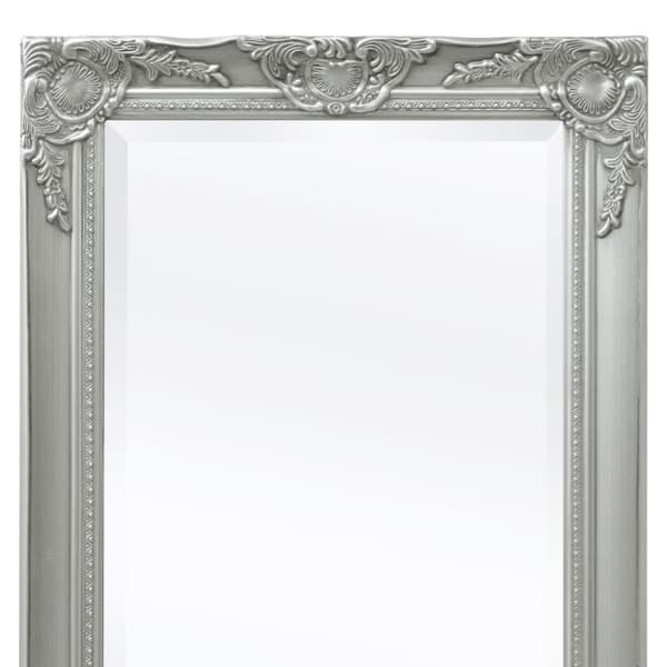 vidaXL Väggspegel i barockstil 100x50 cm silver