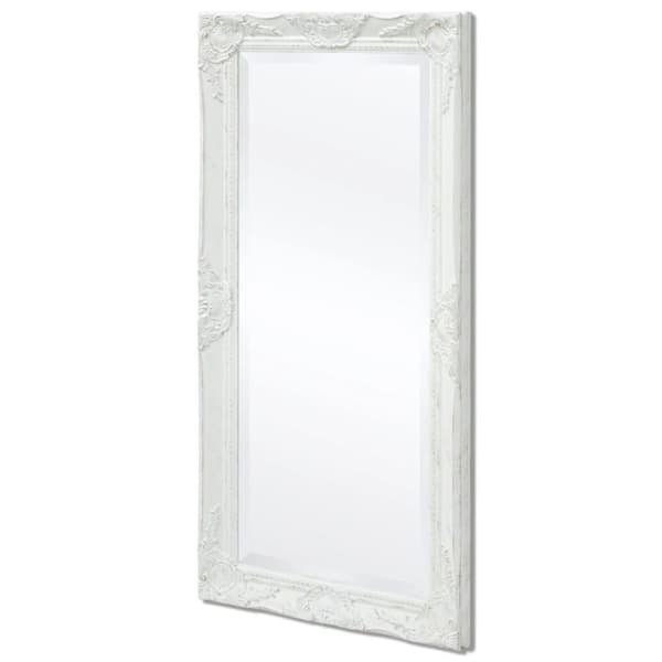 vidaXL Seinäpeili Barokkityylinen 100x50 cm Valkoinen