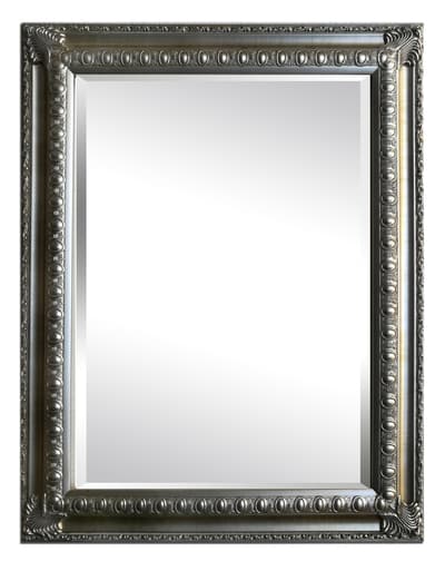 Spegel i silver, yttermått 73x103 cm