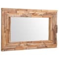 Miniatyrbild 3 av 11: vidaXL Prydnadsspegel teak 90x60 cm rektangulär