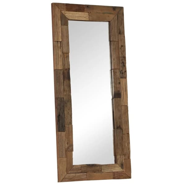 vidaXL spejl 50 x 110 cm massivt genbrugstræ