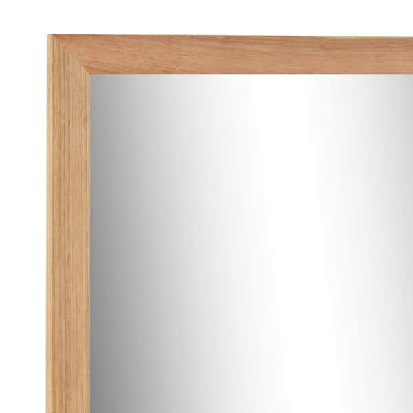 vidaXL Baderomsspeil 60x12x62 cm heltre valnøtt