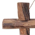 Miniatyrbilde 4 av 9: vidaXL Speil med tre ramme naturlig 50x50 cm resirkulert teak
