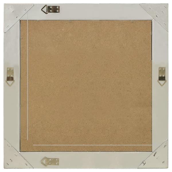 vidaXL Väggspegel barockstil 60x60 cm silver