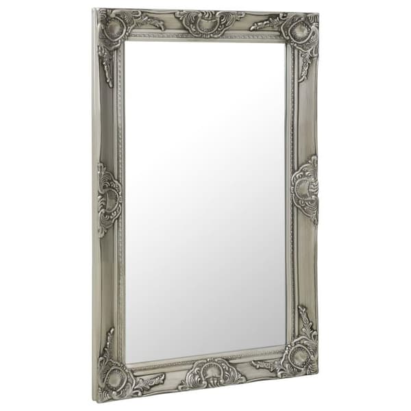 vidaXL Väggspegel barockstil 50x80 cm silver