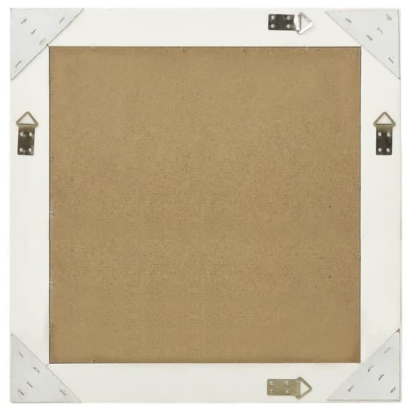 vidaXL Veggspeil barokkstil 60x60 cm hvit