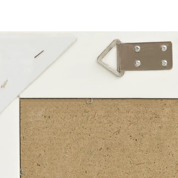 vidaXL Veggspeil barokkstil 60x60 cm hvit
